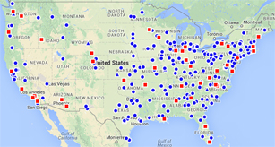 PhysTEC Institutions Map PhysTEC Institutions Map