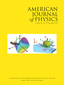 November 2017 issue of American Journal of Physics November 2017 issue of American Journal of Physics