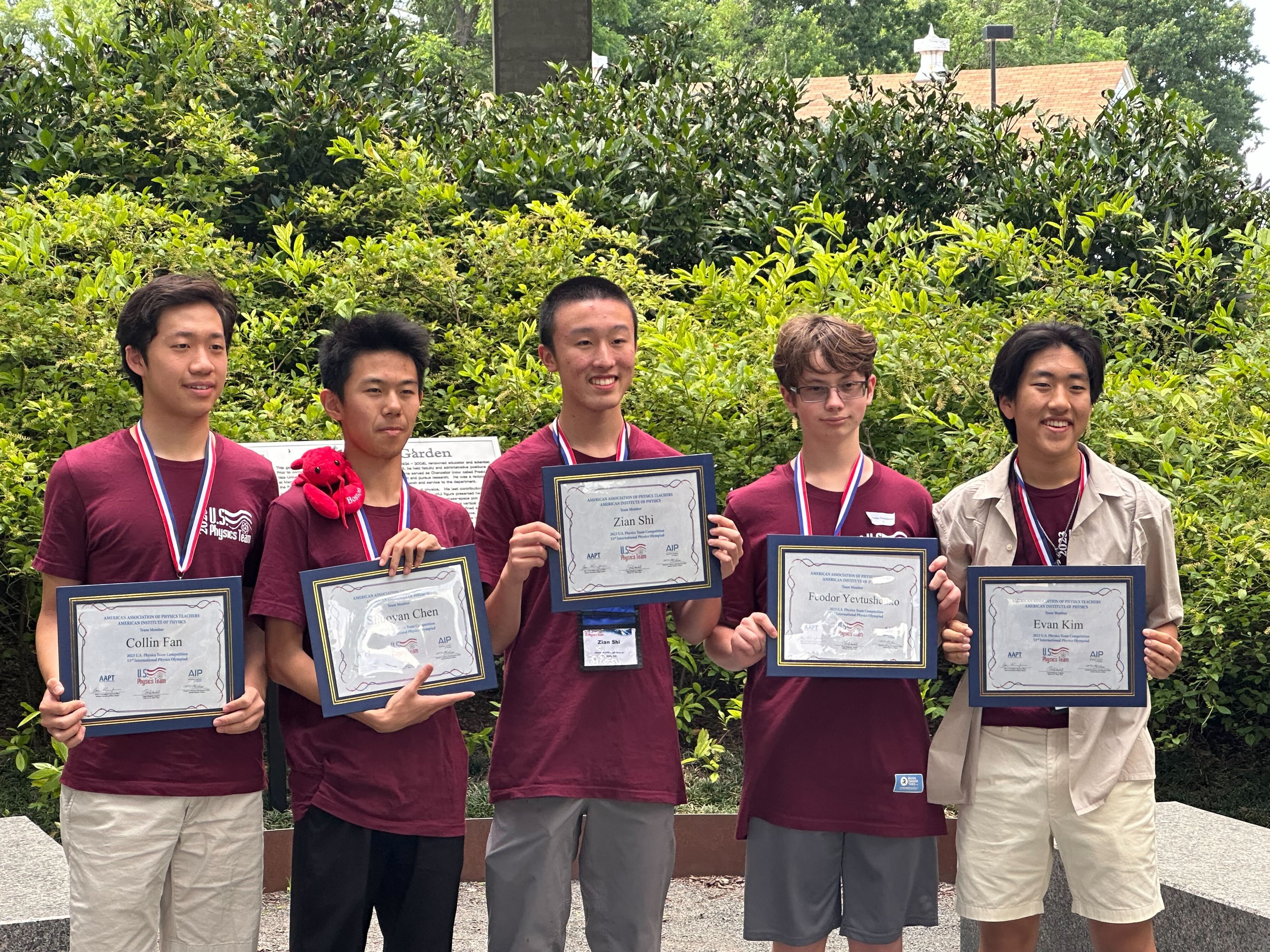 2023 U. S. Physics Traveling Team